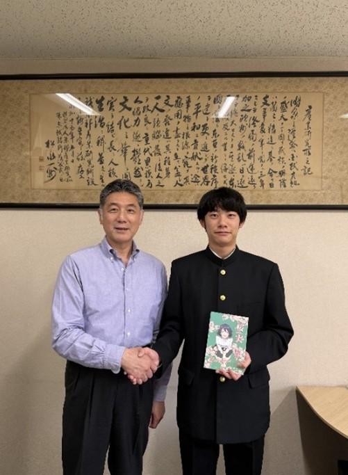 本校2025年度の2学年の生徒10名 第23回斎藤茂吉ジュニア短歌コンクール